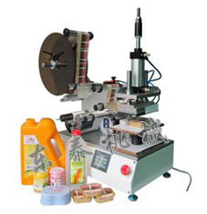 半自動平面貼標機